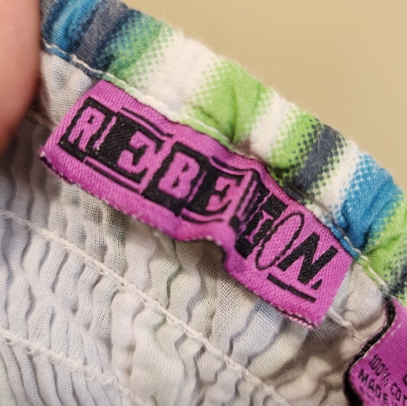 REBELLION Floral Harter Cotton Maxi Dress size L - Picture 4 of 12